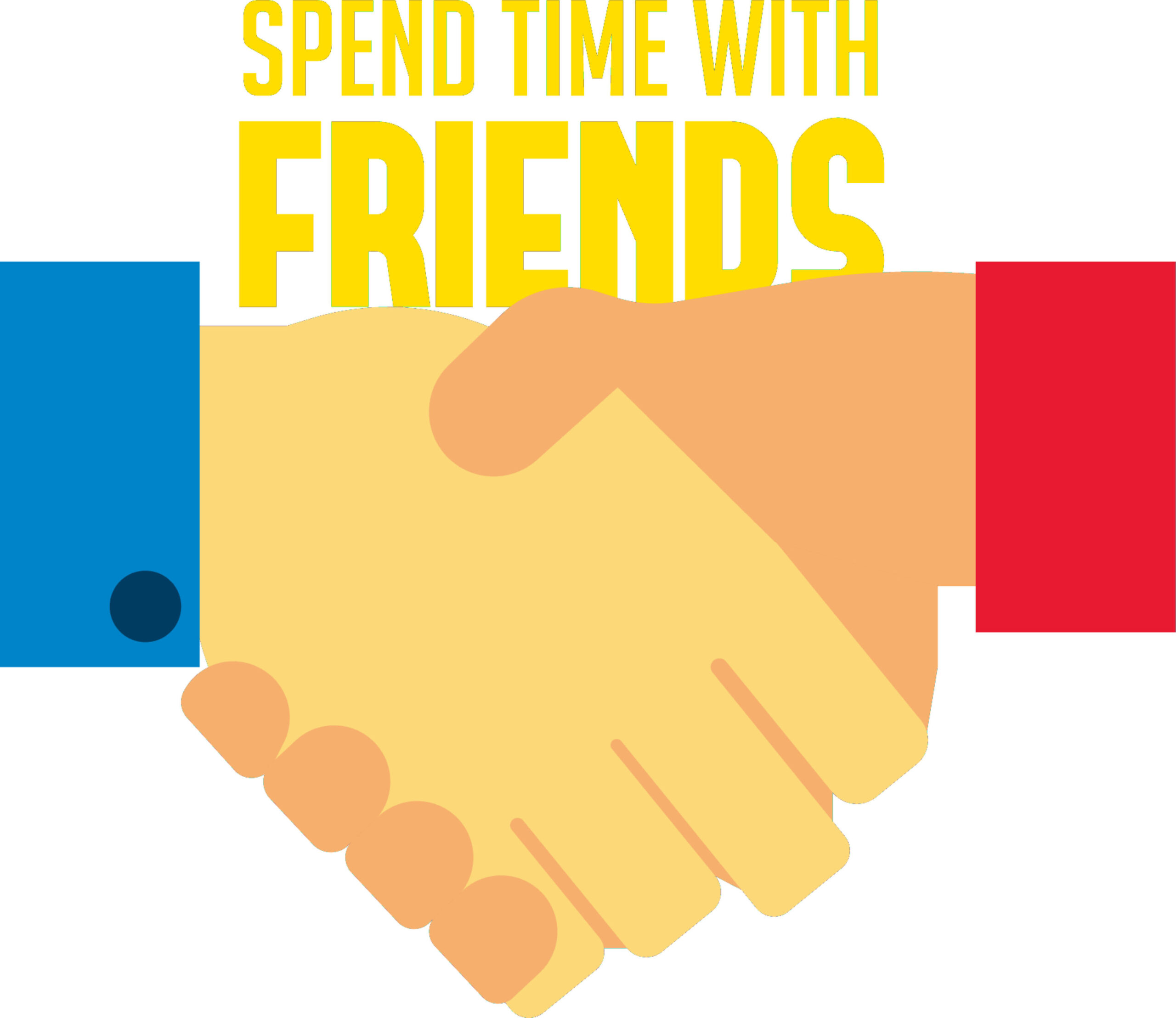 Spend time with friends design